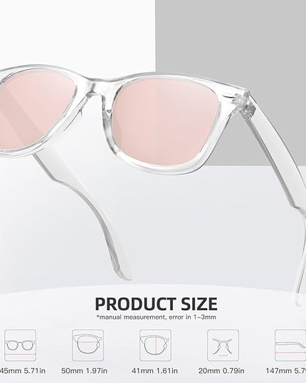MEETSUN Polarized Sunglasses for Women Men Classic Retro Square Frame Driving Sun Glasses UV Protection