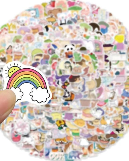 600 Pcs Cute Stickers Bulk for Kids Girls Teens Adults,Waterproof Cute Animal Stickers Pack for Water Bottles Laptop Phone,Teacher Prizes Sticker for Kids Classroom School