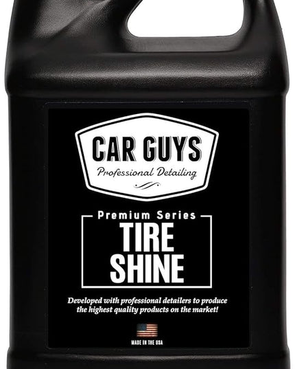 CAR GUYS Tire Shine 1 Gallon Refill | The Perfect Shine | Durable and User Friendly Tire Dressing | Long Lasting UV Protection | 1 Gallon (Sprayer Not Included)