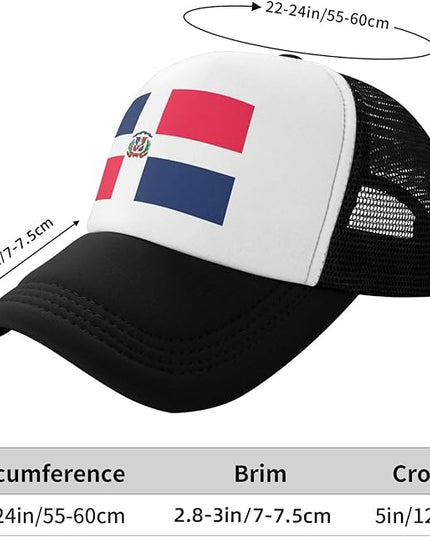 Cute Flag Baseball Cap for Men Women Mesh Trucker Hat Adjustable Patriotic Snapback Baseball Hat for Sports Running