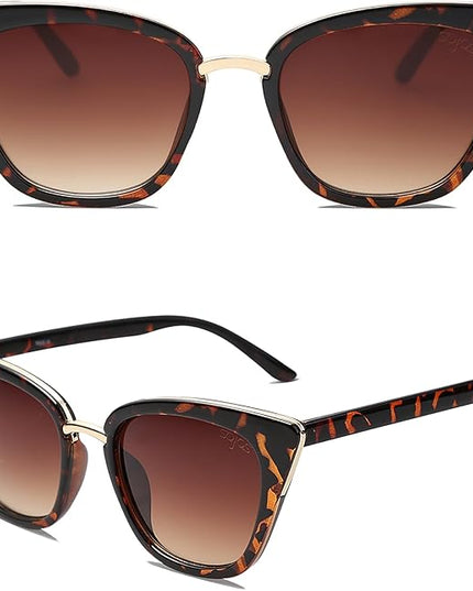 SOJOS Cat Eye Designer Sunglasses Fashion UV400 Protection Glasses SJ2052