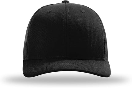 Richardson 112 Trucker Hat - Premium Adjustable Snapback Hat - Structured Six Panel Richardson Blank Caps
