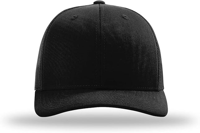 Richardson 112 Trucker Hat - Premium Adjustable Snapback Hat - Structured Six Panel Richardson Blank Caps