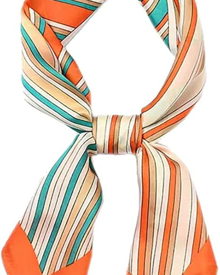 ANDANTINO 100% Mulberry Silk Scarf -21” Lightweight Square Neckerchief – Breathable Digital Printed Scarves with Gift Packed
