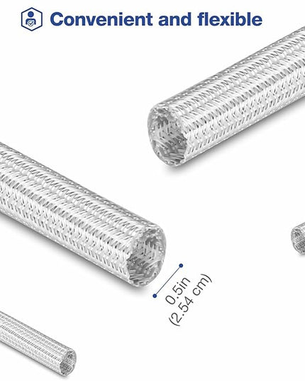 JOTO 1 Pack Cable Management Sleeve, 10 Feet Cord Organizer System with Zipper for TV Computer Office Home Entertainment, Flexible Cable Sleeve Wrap Cover Wire Hider System -Grey
