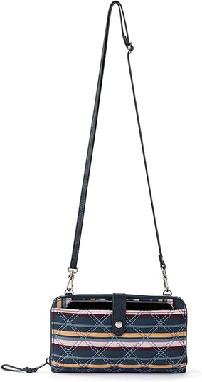 Sakroots Artist Circle Smartphone Crossbody in Coated Canvas, Detachable Wristlet Strap