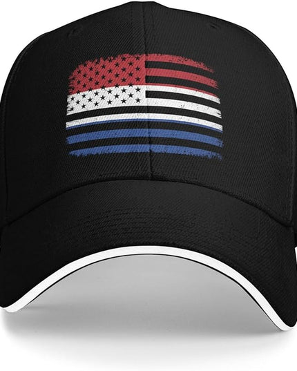 Unisex Baseball Cap Trucker Dad Hat for Men Women Adjustable Outdoors Sun hat Black