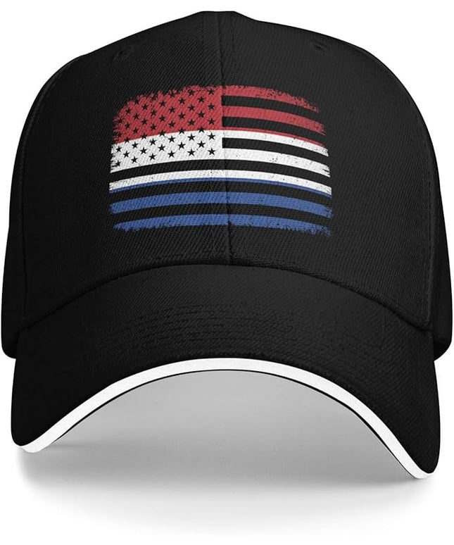 Unisex Baseball Cap Trucker Dad Hat for Men Women Adjustable Outdoors Sun hat Black