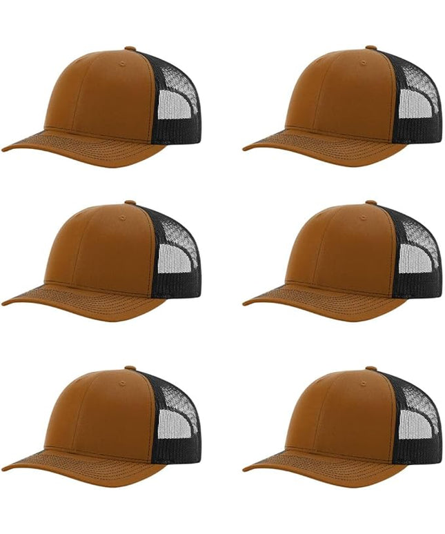 Richardson 112 Classic Six-Panel Adjustable Snapback Trucker Cap | Bulk Packs Available