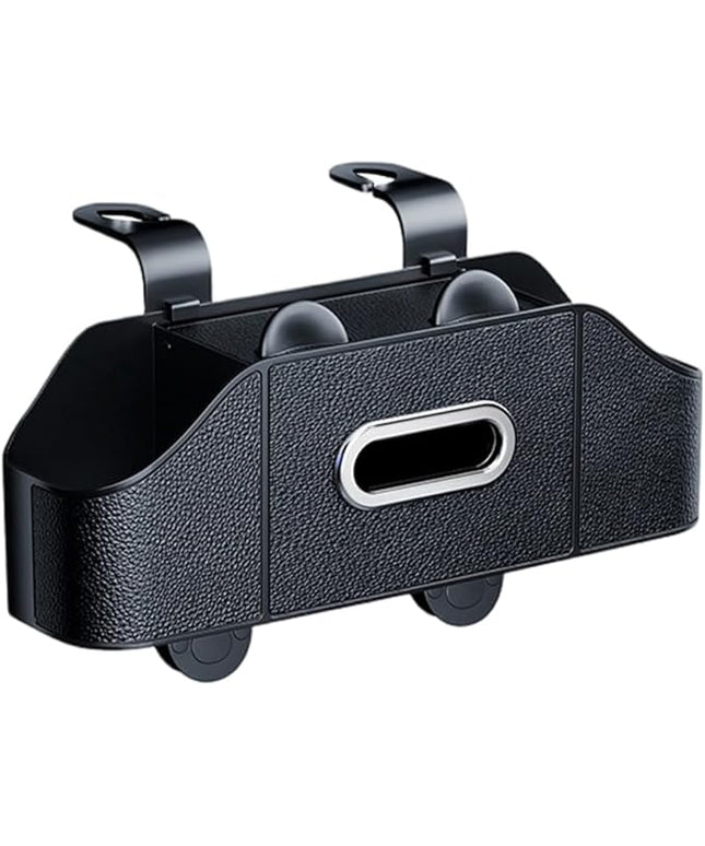 Multifunctional Car Back Seat Storage Organize, Car Back Seat Organizer Durable Cars Cup Holder, Back Seat Cars Organizer for SUV Sedan and Truck (Black)