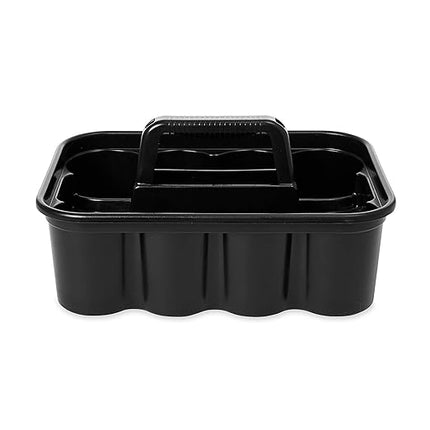 Rubbermaid Commercial Products Deluxe Carry Caddy for Take-Out Coffee/Soft Drinks Postmates/Uber Eats/Food Delivery Cleaning Products Sports/Water Bottles Black