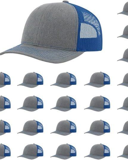 Richardson 112 Classic Six-Panel Adjustable Snapback Trucker Cap | Bulk Packs Available