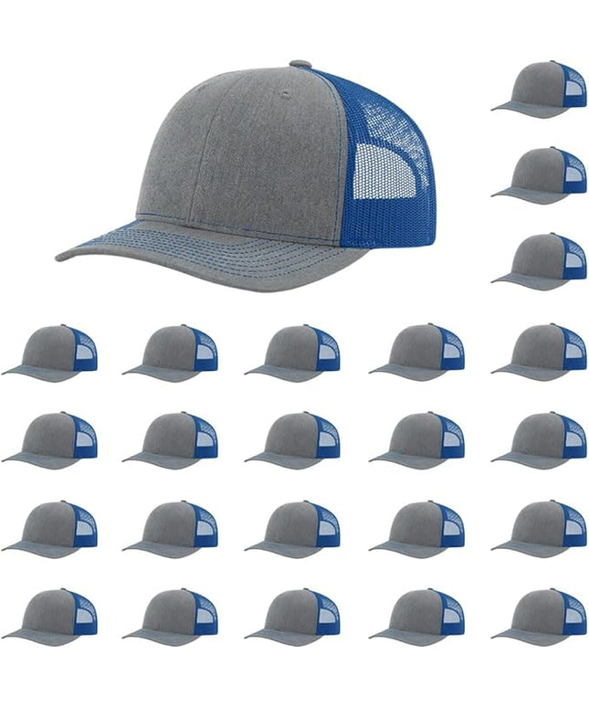 Richardson 112 Classic Six-Panel Adjustable Snapback Trucker Cap | Bulk Packs Available
