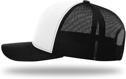Richardson 112 Trucker Hat - Premium Adjustable Snapback Hat - Structured Six Panel Richardson Blank Caps