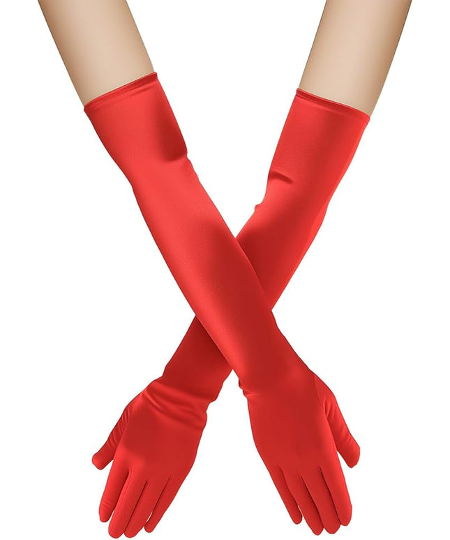 Long Opera Gloves for Women 1920s Length Gloves Costume Accessories, Vintage Bridal Party Gloves