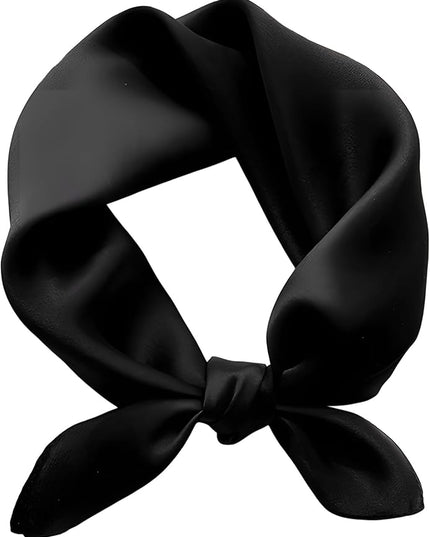 100% Mulberry Silk Scarf for Women Hair Lightweight Square Neckerchief Wrap For Head Scarves 21"
