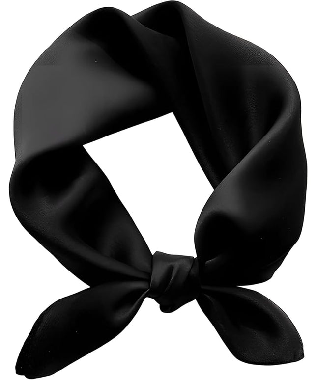 100% Mulberry Silk Scarf for Women Hair Lightweight Square Neckerchief Wrap For Head Scarves 21"