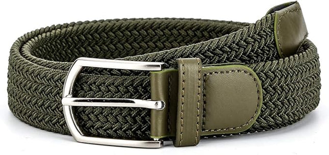 Braided Canvas Woven Elastic Stretch Belts for Men/Women/Junior with Multicolored