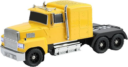 American Truck Bluetooth Speaker with HD Sound, TWS Pairing, LED Party Light, Operation Panel, Built-in Mic, Portable Car Model Speaker for Parties, Beach, Outdoor Activities (Yellow)