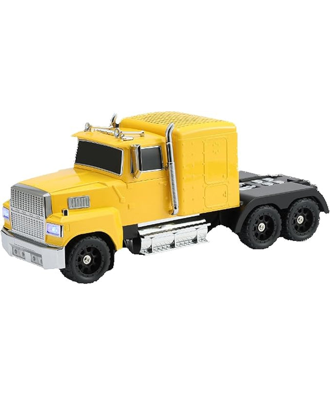 American Truck Bluetooth Speaker with HD Sound, TWS Pairing, LED Party Light, Operation Panel, Built-in Mic, Portable Car Model Speaker for Parties, Beach, Outdoor Activities (Yellow)