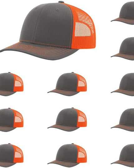 Richardson 112 Classic Six-Panel Adjustable Snapback Trucker Cap | Bulk Packs Available
