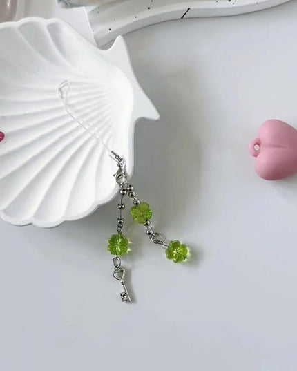 Versatile Use Four Clovers Phone Chain Multipurpose Phone Luck Charm Keychain For Keys And Wallets Accessory Trendy Decoration