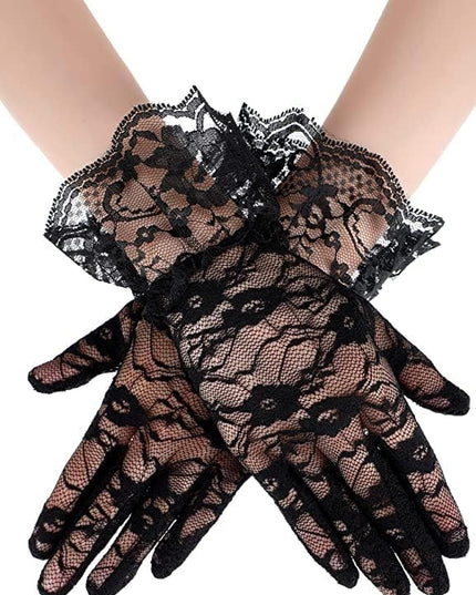Sahabowi Satin Gloves Formal Bridal Banquet Party Wedding Opera Solid Colorful Mitten For Women