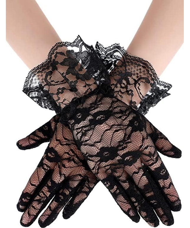 Sahabowi Satin Gloves Formal Bridal Banquet Party Wedding Opera Solid Colorful Mitten For Women