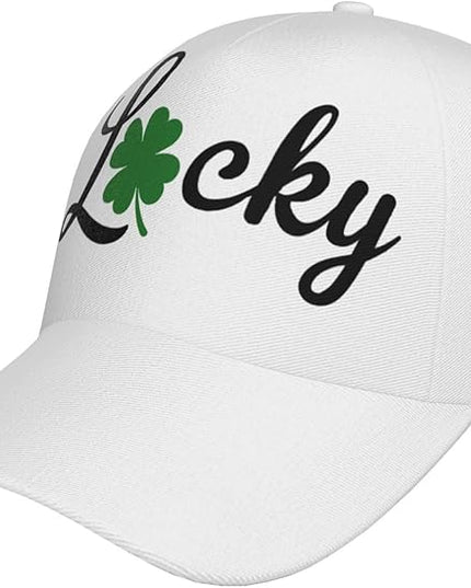 St. Patrick's Day Baseball Cap, Irish Green Clover Trucker Hat for Men Women, Fashion Adjustable Sun Visor Dad Hat