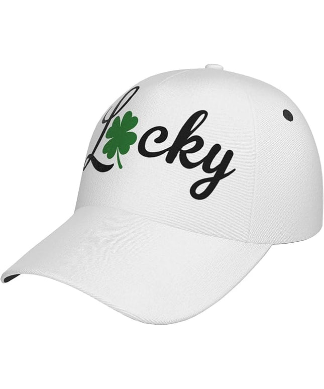 St. Patrick's Day Baseball Cap, Irish Green Clover Trucker Hat for Men Women, Fashion Adjustable Sun Visor Dad Hat