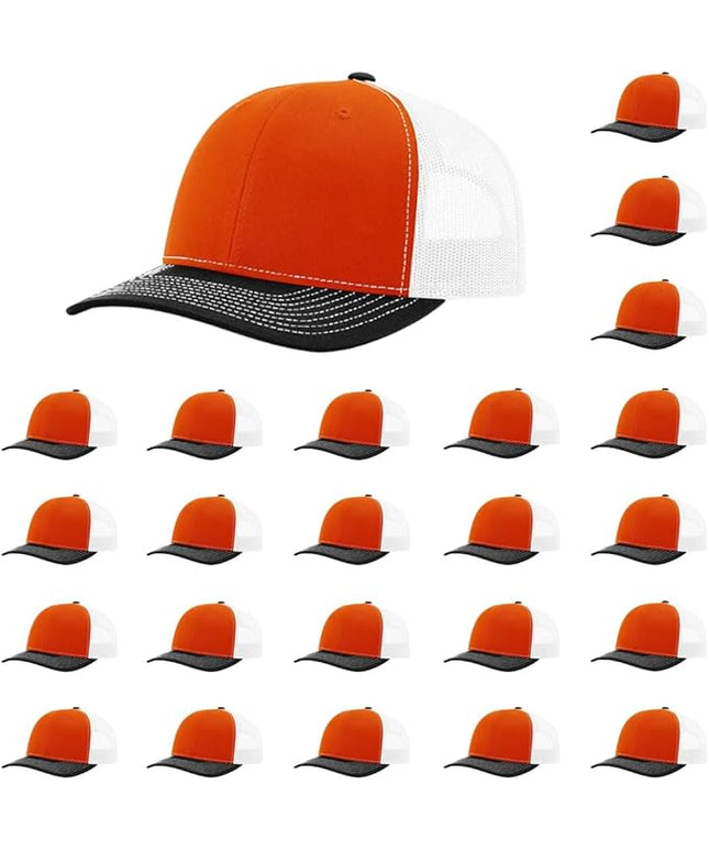 Richardson 112 Classic Six-Panel Adjustable Snapback Trucker Cap | Bulk Packs Available