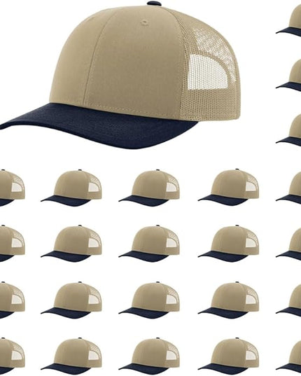 Richardson 112 Classic Six-Panel Adjustable Snapback Trucker Cap | Bulk Packs Available