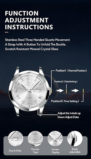 OLEVS Mens Watches Mens Leather Watch Ultra Thin Watches for Men Minimalist Watch with Leather Band Quartz Analog Dress Casual Simple Lightweight relojes para Hombres