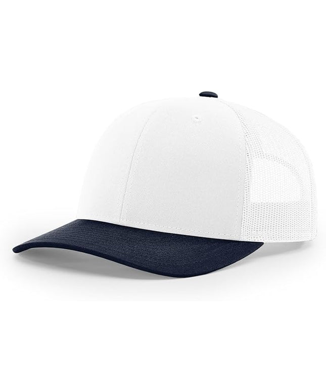 Richardson 112 Trucker Hat - Premium Adjustable Snapback Hat - Structured Six Panel Richardson Blank Caps