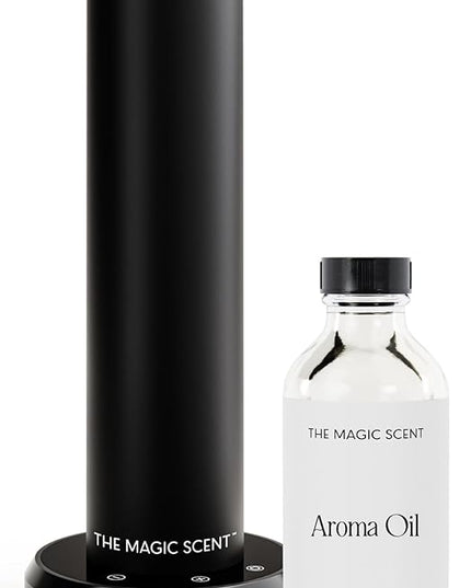 The Magic Scent Bluetooth Tower Diffuser Home & Office - Smart Ultra-Quiet for Home & Hotel - Waterless Cold-Air Programmable Professional Diffuser Machine - Essential Aroma Oil Included