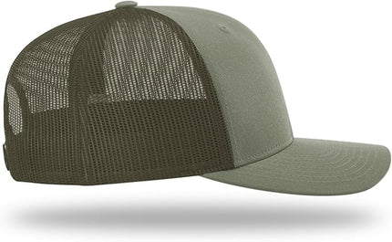Richardson 112 Trucker Hat - Premium Adjustable Snapback Hat - Structured Six Panel Richardson Blank Caps