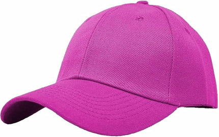 Glory Max Plain Baseball Cap Hook & Loop Strap Adjustable Solid Blank Curved Visor Hat