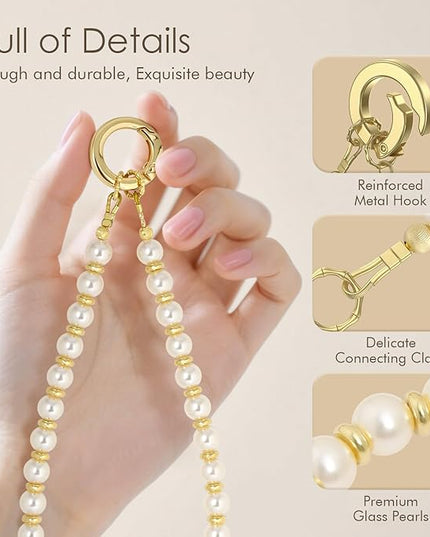 SURPHY Phone Charm, Phone Charms Strap with Tether Tab & Premium Metal Buckle, Cellphone Wrist Strap Chain