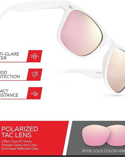 Retro Rewind Polarized Sunglasses for Men and Women - UV Protection Classic Sun Glasses