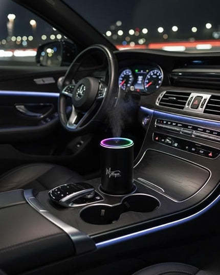 Mistique Smart Portable Waterless Car and Home Fragrance Oil Diffuser with LED Ceiling Lighting - Essential Oil Diffuser, Car Air Freshener & Single Room Home air Freshner JK-577 Fragrance