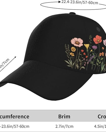 St. Patrick's Day Baseball Cap for Men Women Flower Print Sport Outdoor Travel Trucker Hat Sun Protection Dad Hats