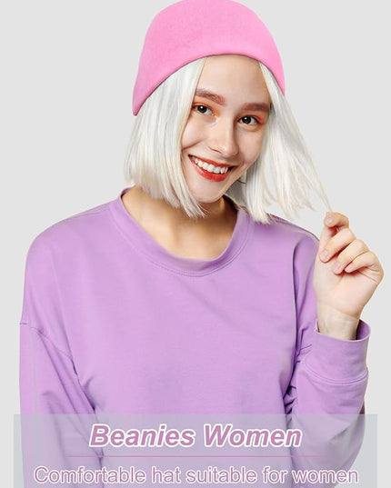 Senker Fashion Slouchy Beanie Hats for Women Men, Chemo Headwear Cotton Beanies Soft Lightweight Chemo Skull Cap Elastic