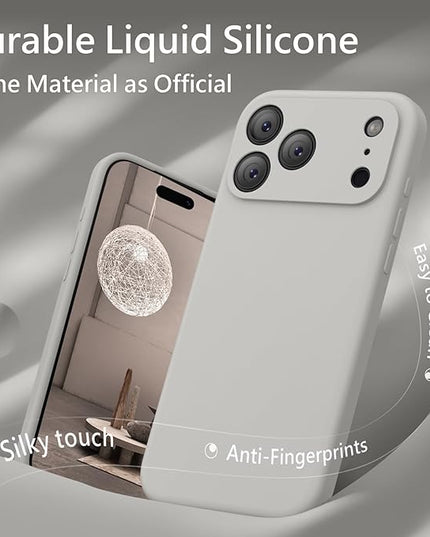 FireNova Magnetic for iPhone 17 Pro Max Case, Compatible with MagSafe, [Integrated Silicone Camera Control Button] [Camera Protection] Anti-Scratch Microfiber Lining Phone Case, 6.9", Natural Titanium