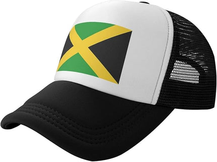 Cute Flag Baseball Cap for Men Women Mesh Trucker Hat Adjustable Patriotic Snapback Baseball Hat for Sports Running