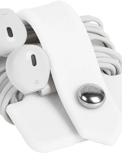Cord Organizer Earbuds Holder Earphone Wrap Earphones Organizer Headset Headphone Earphone Wrap Winder Cord Manager Cable Winder White