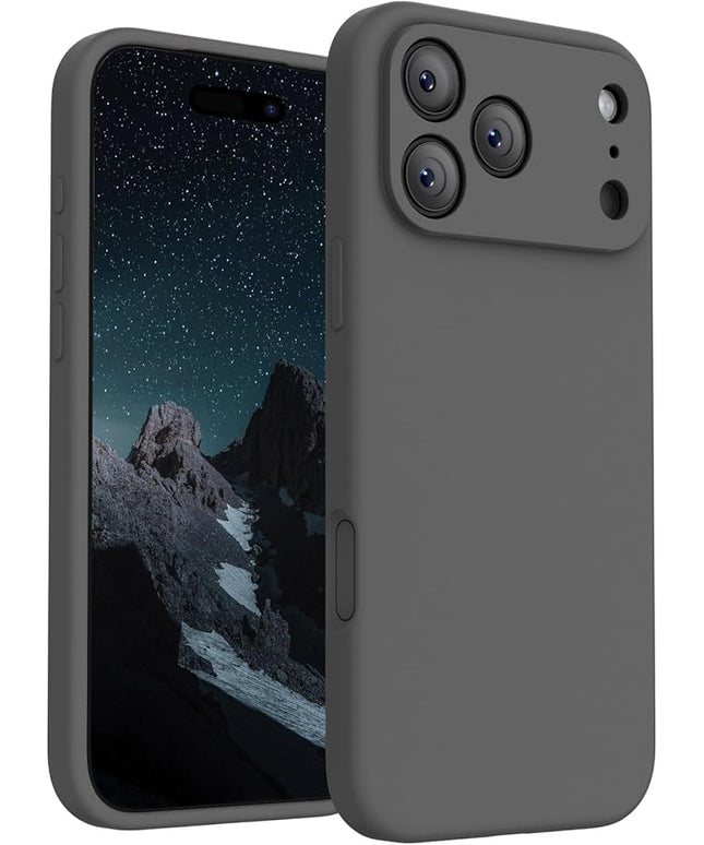 FireNova Magnetic for iPhone 17 Pro Case, Compatible with MagSafe, [Integrated Silicone Camera Control Button] [Camera Protection] Anti-Scratch Microfiber Lining Phone Case, 6.3", Space Gray