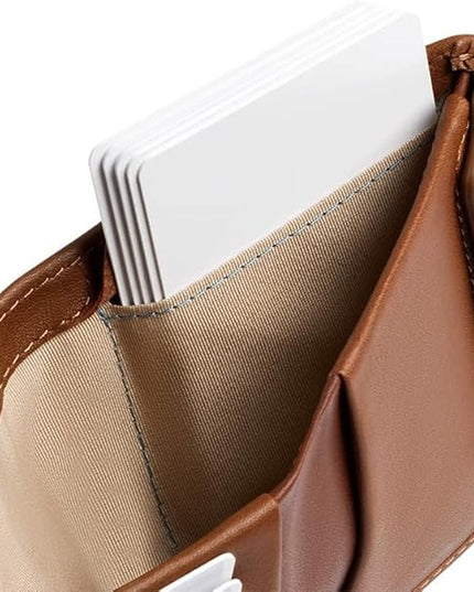 Bellroy Coin Wallet (Slim Coin Wallet, Bifold Leather Design, Holds 4-8 Cards, Magnetic Closure Coin Pouch)