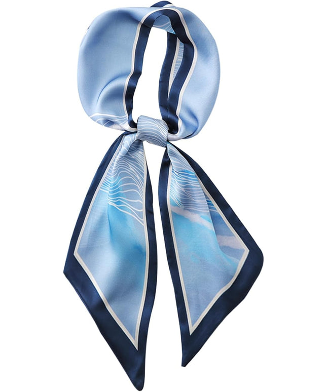 Head Scarf Purse Handle Neck Satin Hair Scarfs For Bag Lightweight Silky Long Thin Women's Fashion Scarves 59 * 5.9”