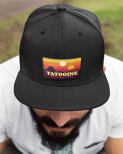 Tatooine National Park Patch Back Mesh Hat Casual Wear - Baseball Cap for Mens & Womens Mesh Adjustable Snapback Strap