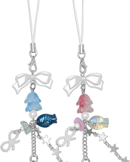 Cute Y2K Phone Charm Aesthetic Phone Charms Accessories Cute PhoneLanyard String for Bag Purse Backpack Airpods Pendants Decor